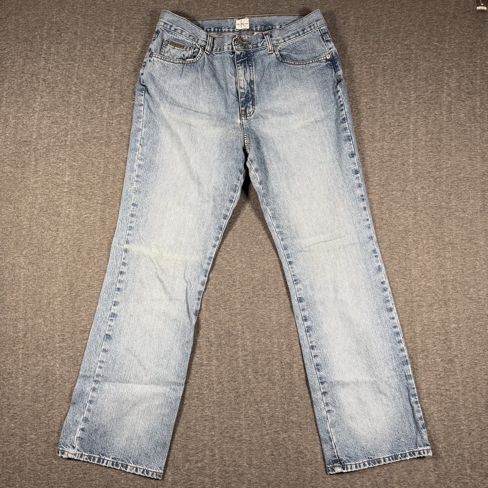 Y2K Calvin Klein Jeans Womens 12x30 Calvin Bootcut Sandblast 100% Cotton